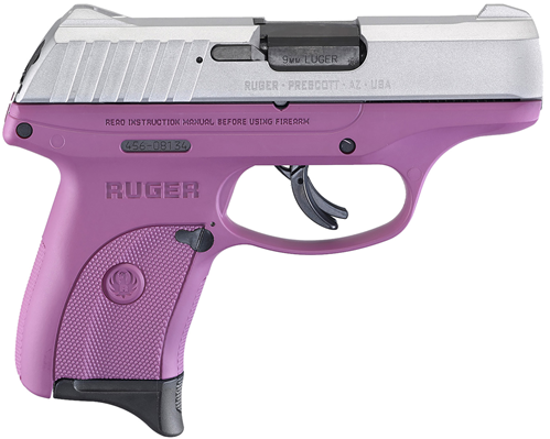 Ruger 3295 EC9s  9mm Luger 3.12" 7+1 Purple Aluminum Cerakote Steel Slide Purple