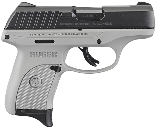 Ruger 13201 EC9s  9mm Luger 3.12" 7+1 Gray Black Oxide Steel Slide Gray Polymer