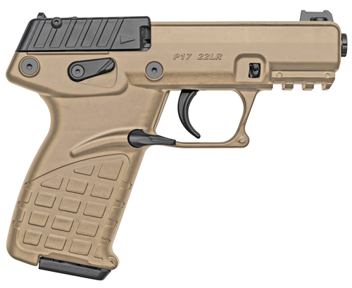 Kel-Tec P17TAN P17  22 LR 3.93" TB 16+1 Tan Tan Steel Slide Tan Polymer Grip