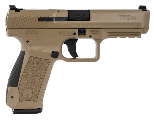 Canik HG4863DN TP9 Mod.2 9mm Luger 4.46" 18+1 Desert Tan Cerakote Interchangeabl