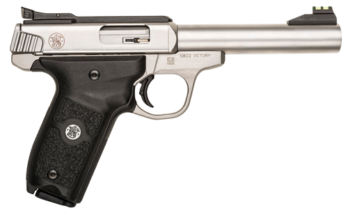 Smith & Wesson 108490 SW22 Victory 22 LR 5.50" 10+1 Satin Stainless Steel Stainl